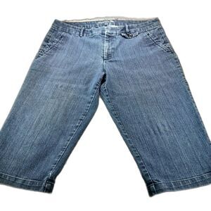 Dockers Trouser Style Stretch Denim Capri Women's 16P. Blue.....................